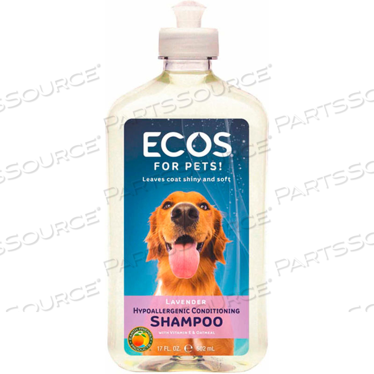 ECOS, PET HYPOALLERGENIC CONDITIONING SHAMPOO, LAVENDER, 17OZ. 