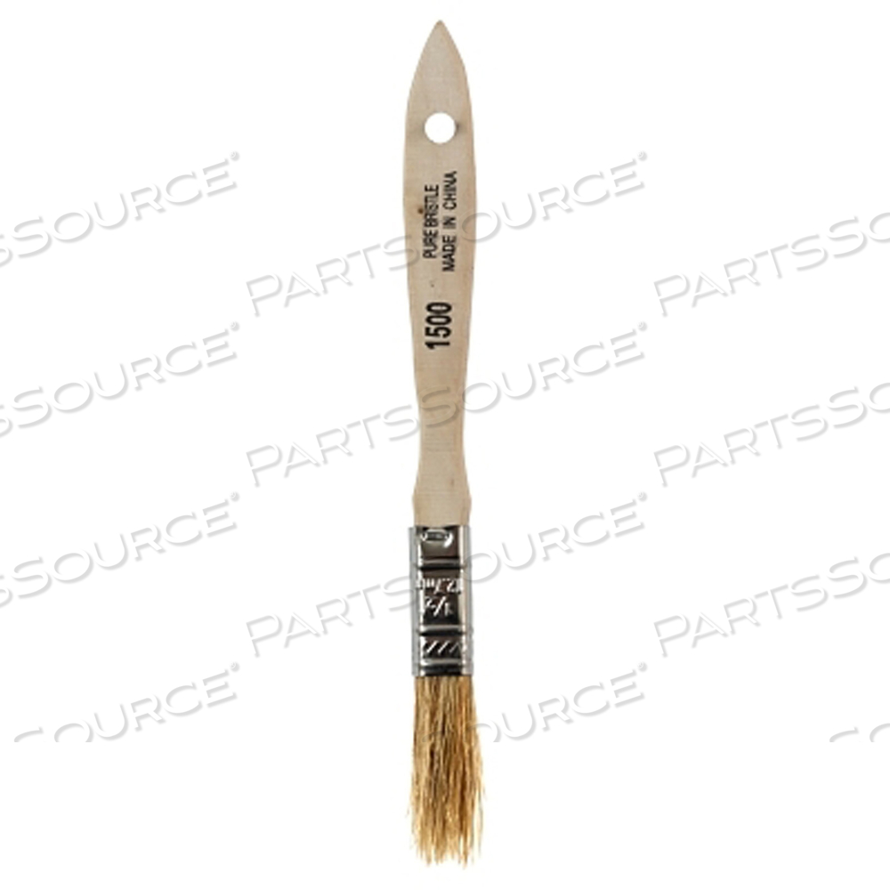 WHITE CHINESE BRISTLE PAINT BRUSH, 1/2 IN W, 1-1/2 IN TRIM, WOOD HANDLE by Linzer Products WHITE CHINESE BRISTLE PAINT BRUSH, 1/2 IN W, 1-1/2 IN TRIM, WOOD HANDLE by Linzer Products
