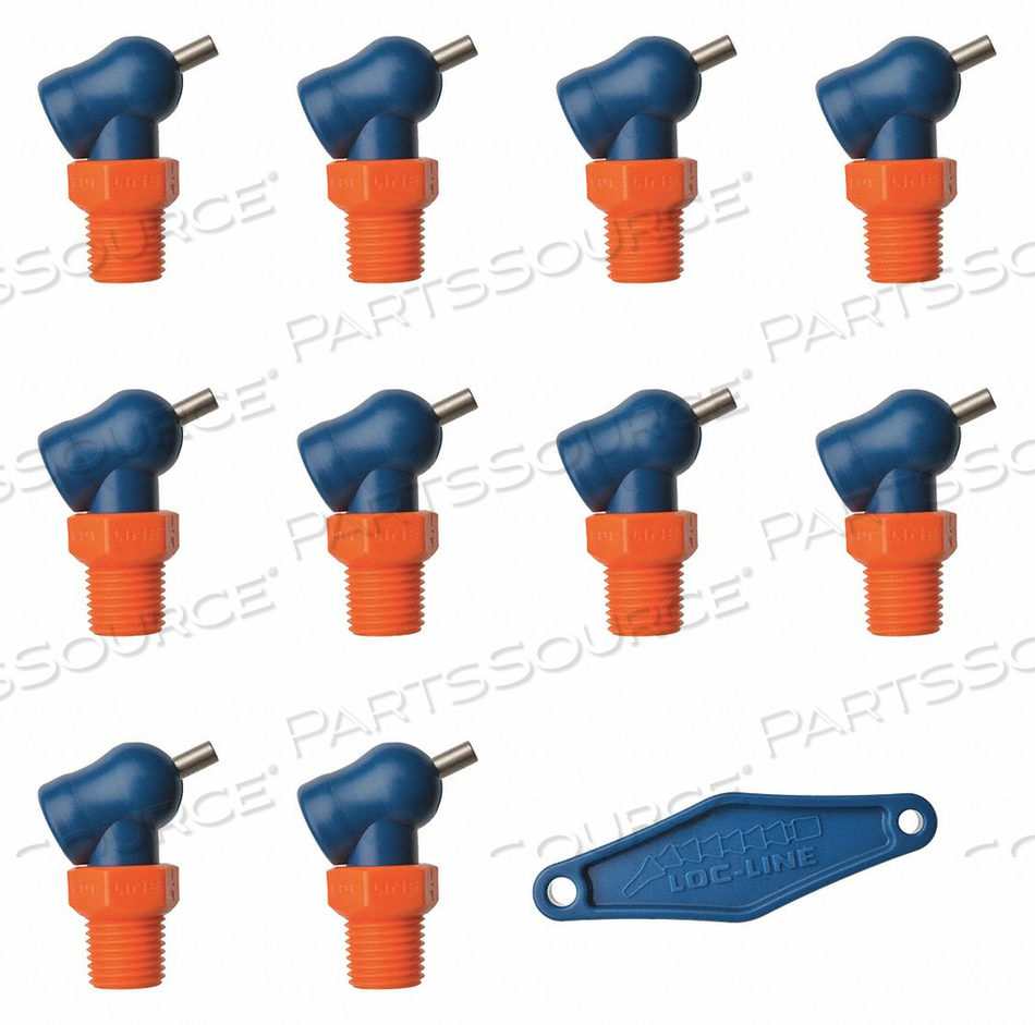 NOZZLE XR STYLE 0.062IN.DIA PK10 by Loc-Line