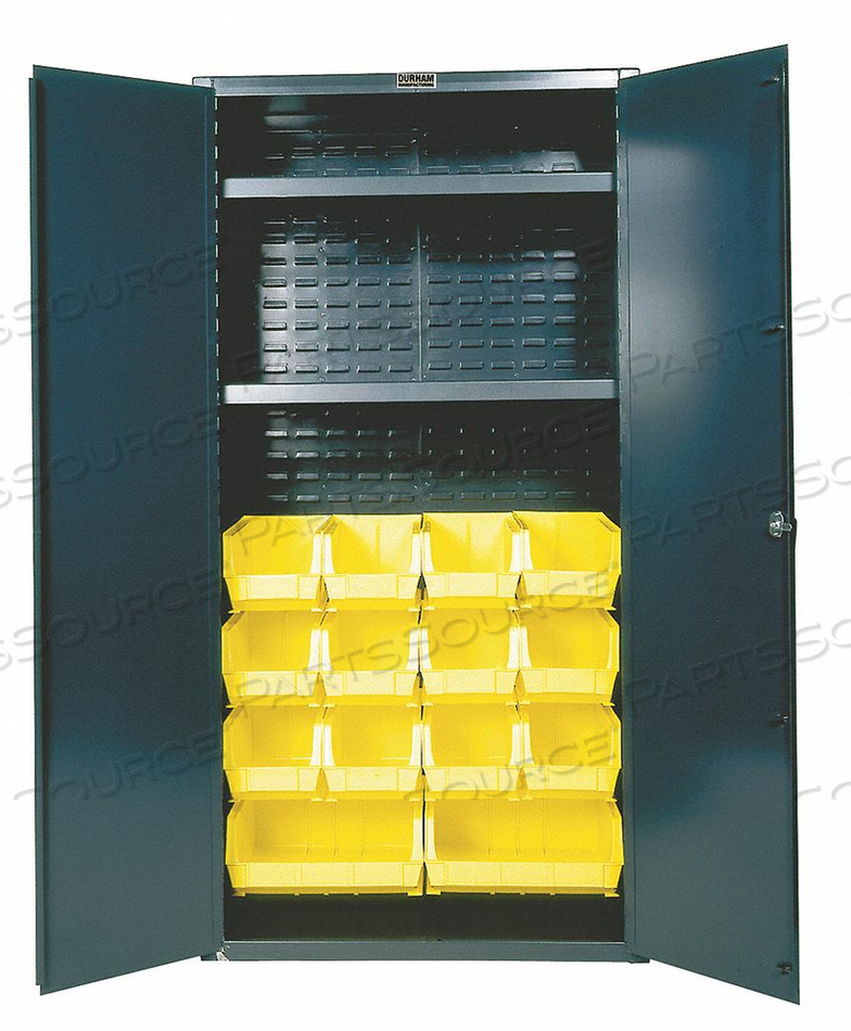 BIN CAB LOUVERED/SHELVING 72 H 36 W 18 D by Durham Manufacturing Company