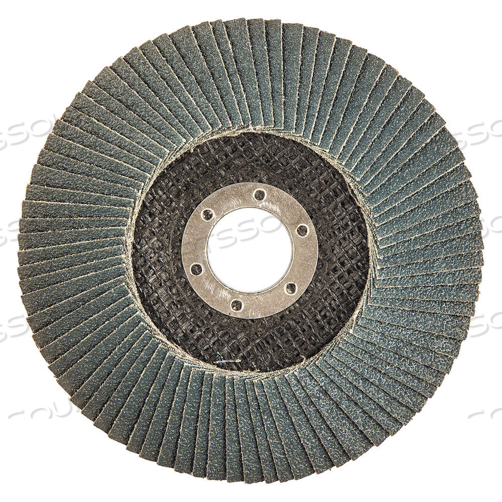 FLAP DISC, TYPE 29, 5 IN X 7/8 IN, ZIRCONIA ALUMINA, 60 GRIT, FIBERGLASS BK, XB1186 by Approved Vendor