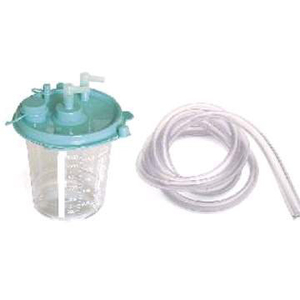 SUCTION CANISTER, 1200ML SIZE, PLASTIC, GRADUATED GRADUATIONS, SEALING LID LID TYPE, NON-STERILE, POINT-OF-USE MOUNTING TYPE, DISPOSABLE, FO by Laerdal Medical