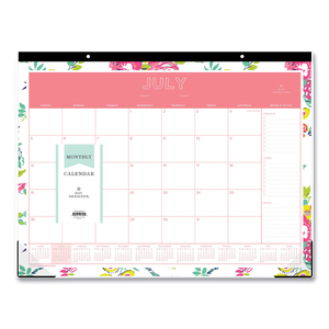 DAY DESIGNER PEYTON ACADEMIC DESK PAD, FLORAL ARTWORK, 22 X 17, BLACK BINDING, CLEAR CORNERS, 12-MONTH (JULY-JUNE): 2022-2023 by Blue Sky DAY DESIGNER PEYTON ACADEMIC DESK PAD, FLORAL ARTWORK, 22 X 17, BLACK BINDING, CLEAR CORNERS, 12-MONTH (JULY-JUNE): 2022-2023 by Blue Sky
