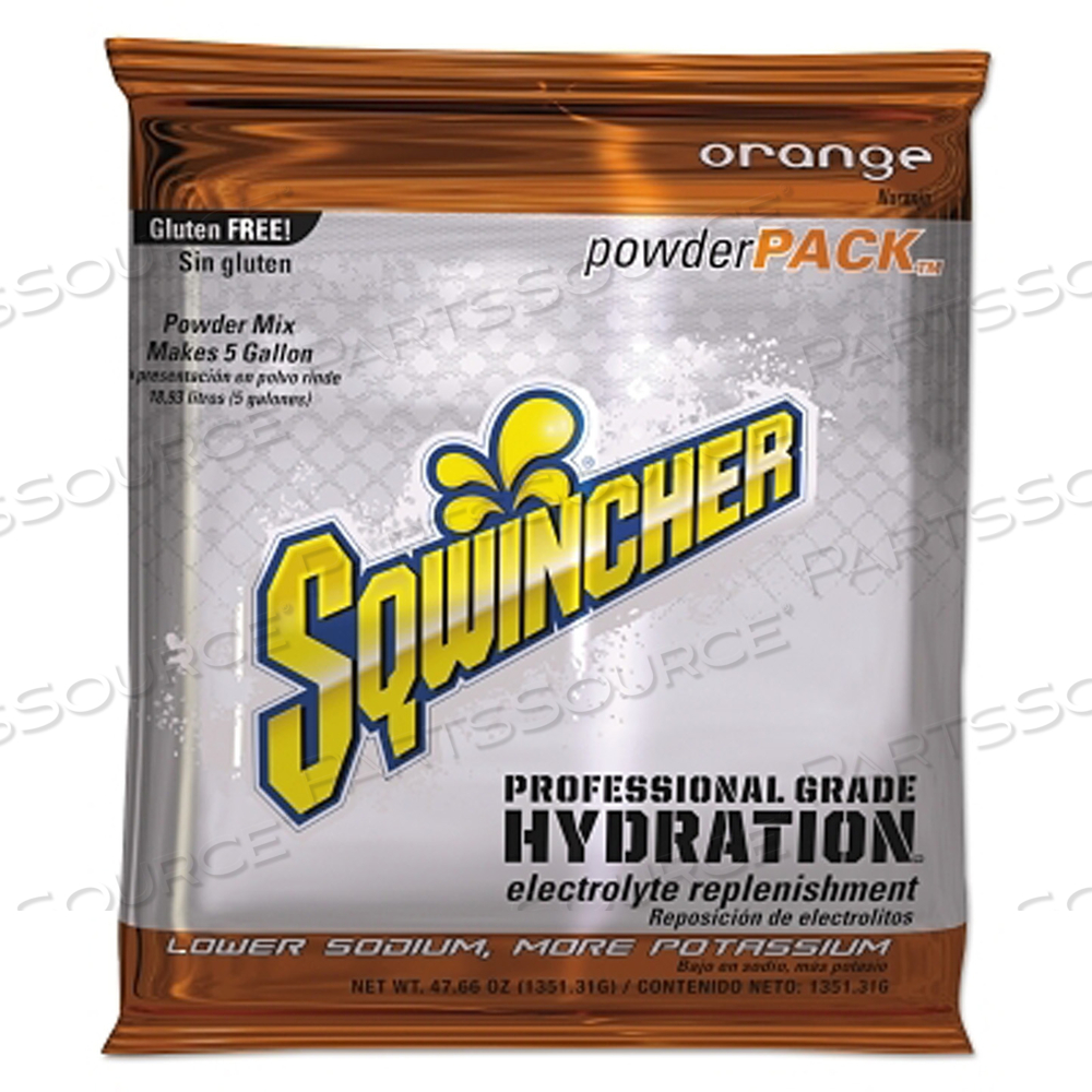 5GAL YIELD POWDER CONCENTRATE, ORANGE by Sqwincher