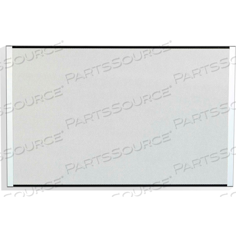 PERFORATED STEEL MAGNETIC AND TACKABLE BULLETIN BOARD - WHITE - 24" X 38" 