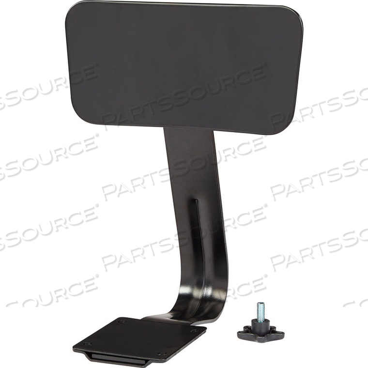 STEEL BACKREST FOR INTERION SHOP STOOLS - BLACK by National Public Seating