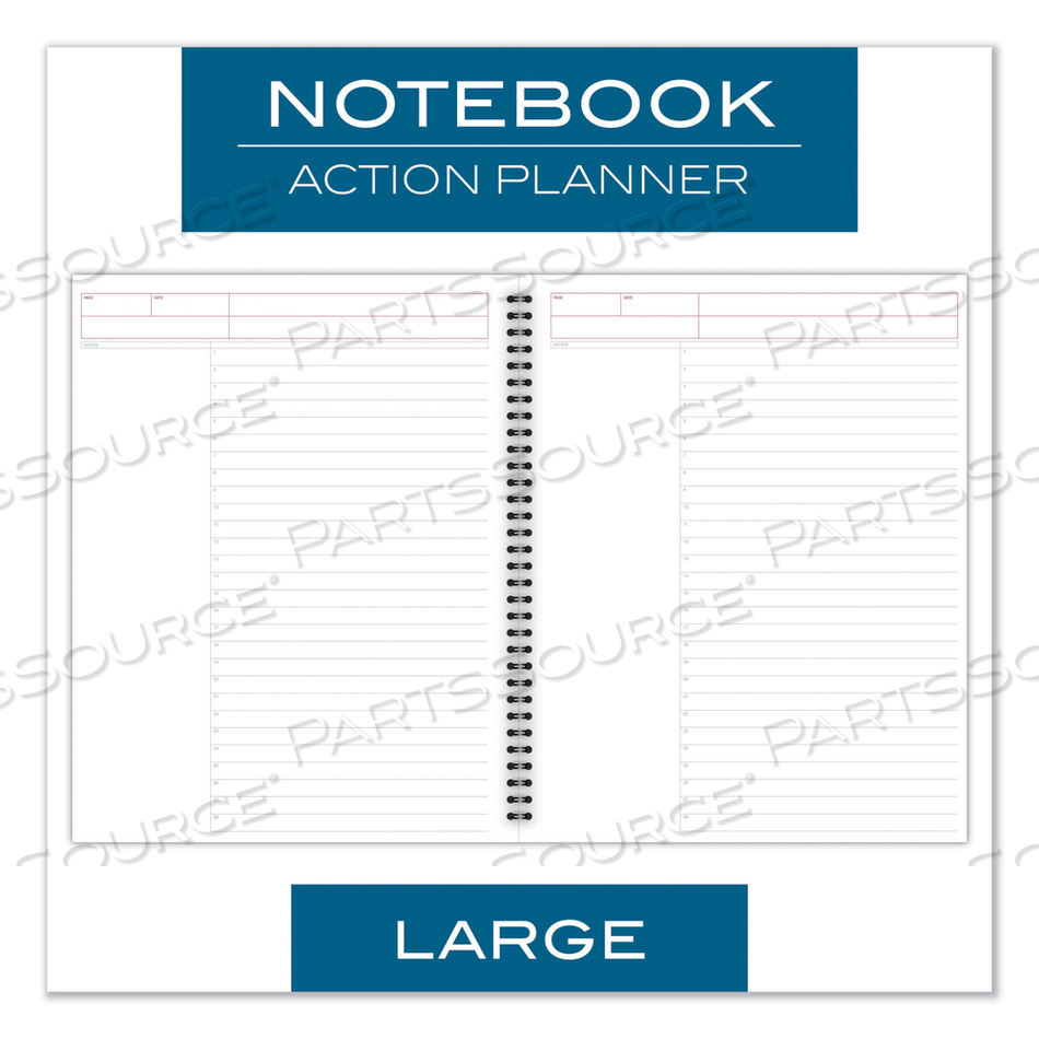 WIREBOUND GUIDED ACTION PLANNER NOTEBOOK, 1-SUBJECT, PROJECT-MANAGEMENT FORMAT, GRAY COVER, 11 X 8.5, 80 SHEETS by Cambridge WIREBOUND GUIDED ACTION PLANNER NOTEBOOK, 1-SUBJECT, PROJECT-MANAGEMENT FORMAT, GRAY COVER, 11 X 8.5, 80 SHEETS by Cambridge