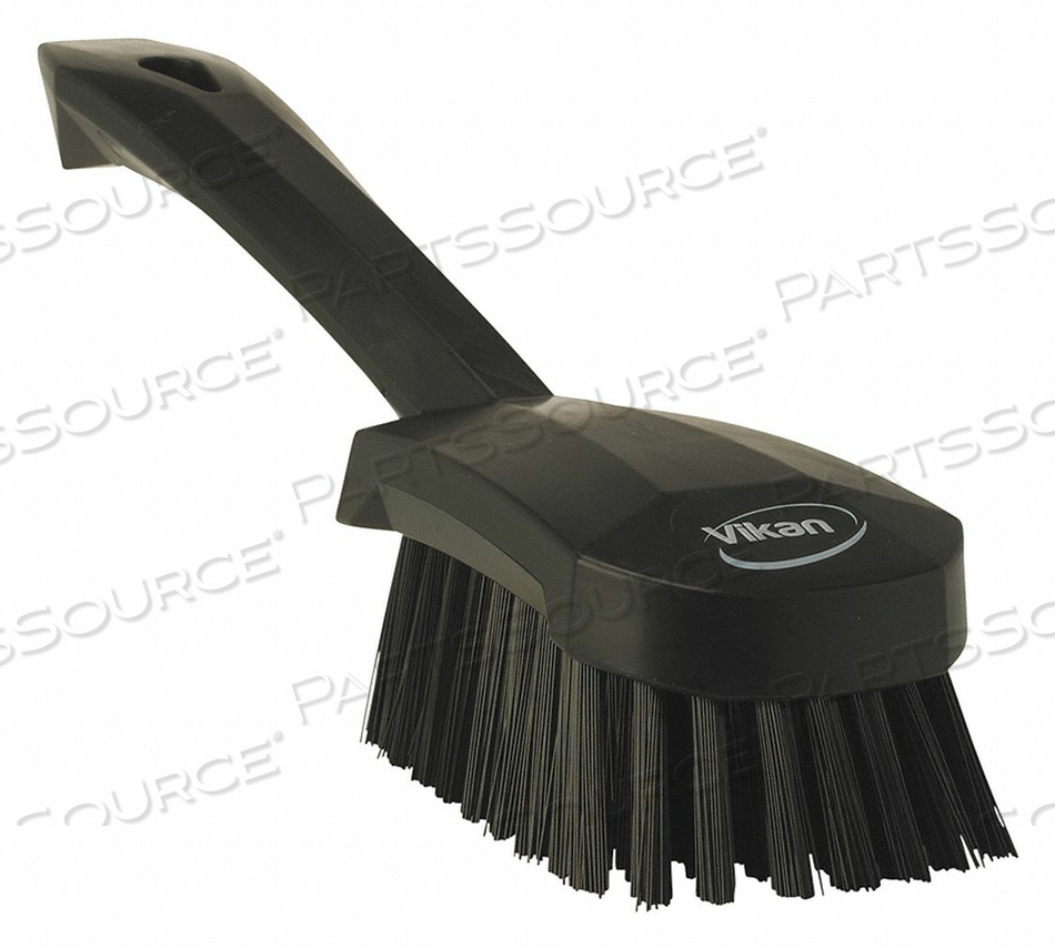 VIKAN SHORT HANDLE SCRUBBING BRUSH- STIFF, BLACK by Vikan
