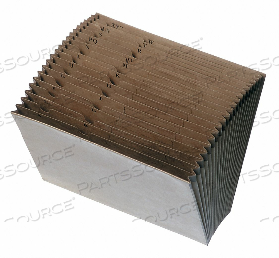 EXPANDING FILE A-Z BROWN by Skilcraft