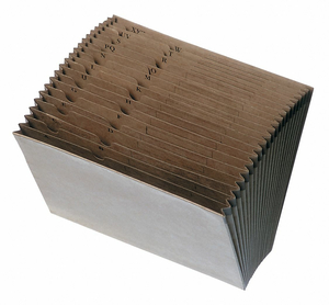 EXPANDING FILE A-Z BROWN by Skilcraft