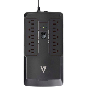 V7 UPS 550VA DESKTOP BATTERY BACKUP SYSTEM WITH 10 OUTLETS (5 BATTERY BACKUP + 5 SURGE) by Ingram Micro Inc.