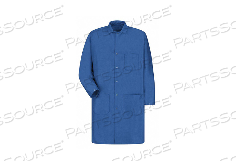 RED KAP UNISEX ESD/ANTI-STATIC TECH COAT, ELECTRONIC BLUE, POLYESTER/NYLON, XL by VF Imagewear, Inc.