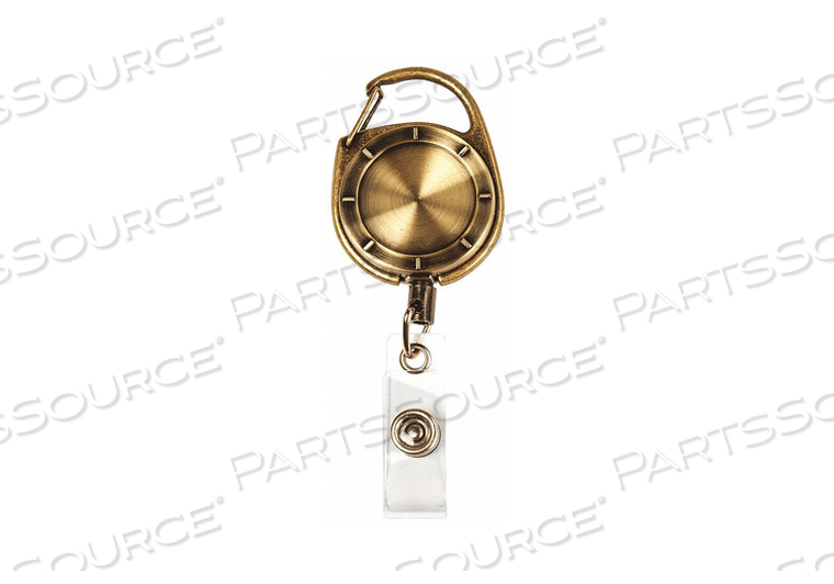 ID CARD RETRACTOR REEL 23 IN L BRASS by MyID