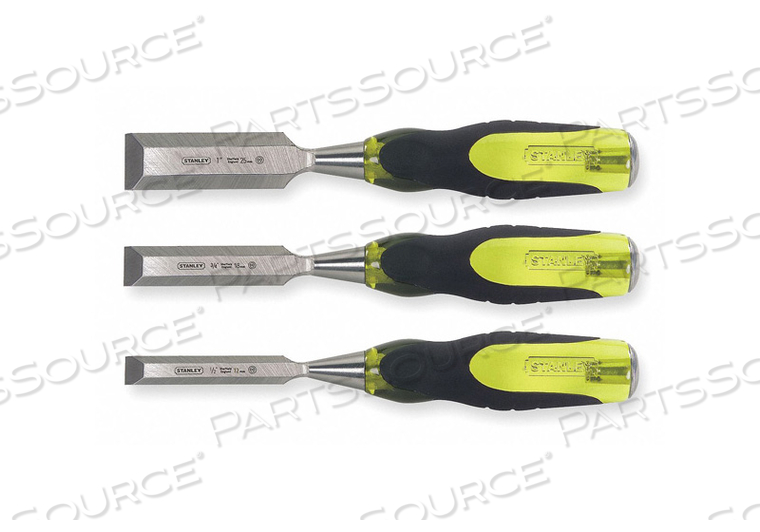 CHISEL SET 3 PIECES 1/2 3/4 AND 1 IN. by Stanley