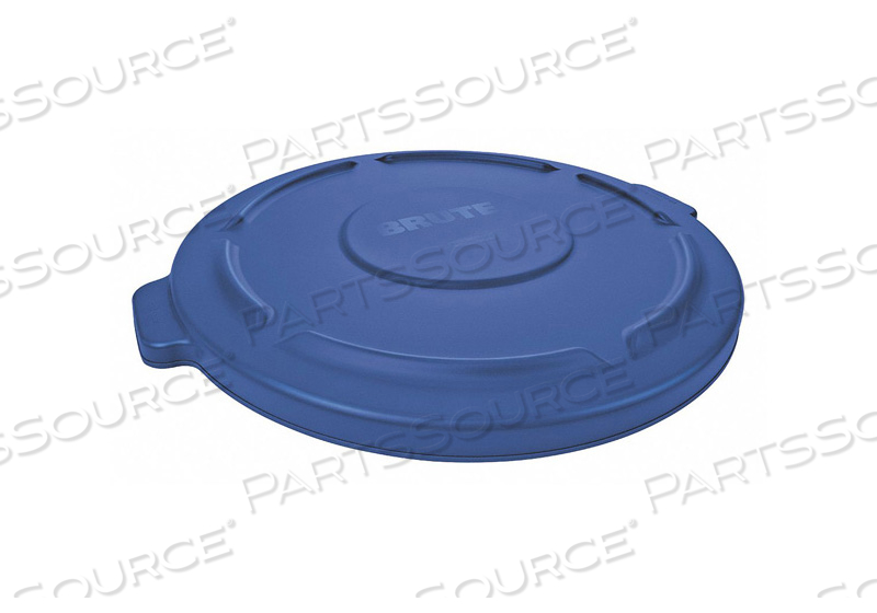 D5923 TRASH CAN TOP FLAT TOP ROUND BLUE by Tough Guy