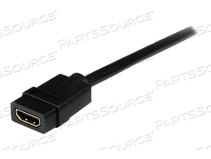 2M L X 2.2CM W X 1.3CM H 4K X 2K AT 30 HZ 30AWG BLACK HDMI MALE TO FEMALE EXTENSION CABLE by StarTech.com Ltd. 2M L X 2.2CM W X 1.3CM H 4K X 2K AT 30 HZ 30AWG BLACK HDMI MALE TO FEMALE EXTENSION CABLE by StarTech.com Ltd.