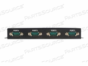 4 PORT USB TO SERIAL ADAPTER HUB WITH COM RETENTION - SERIAL ADAPTER - USB - RS-232 X 4 - BLACK 