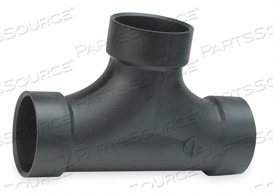 TWO-WAY CLEANOUT TEE, 3 IN X 3 IN X 3 IN FITTING PIPE SIZE, BLACK by Charlotte Pipe And Foundry Co. TWO-WAY CLEANOUT TEE, 3 IN X 3 IN X 3 IN FITTING PIPE SIZE, BLACK by Charlotte Pipe And Foundry Co.