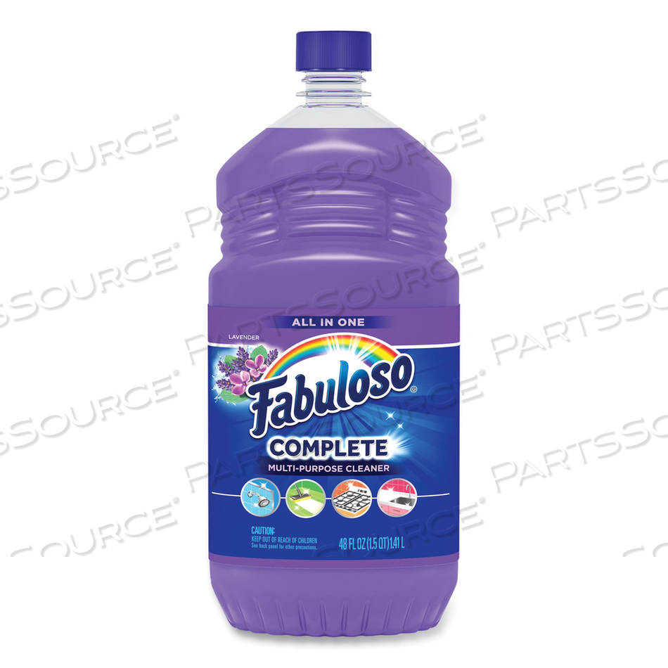 ANTIBACTERIAL MULTI-PURPOSE CLEANER, LAVENDER SCENT, 48 OZ BOTTLE by Fabuloso ANTIBACTERIAL MULTI-PURPOSE CLEANER, LAVENDER SCENT, 48 OZ BOTTLE by Fabuloso