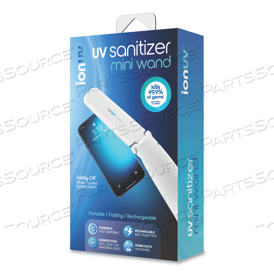 IONUV MINI SANITIZER WAND, WHITE by Tzumi