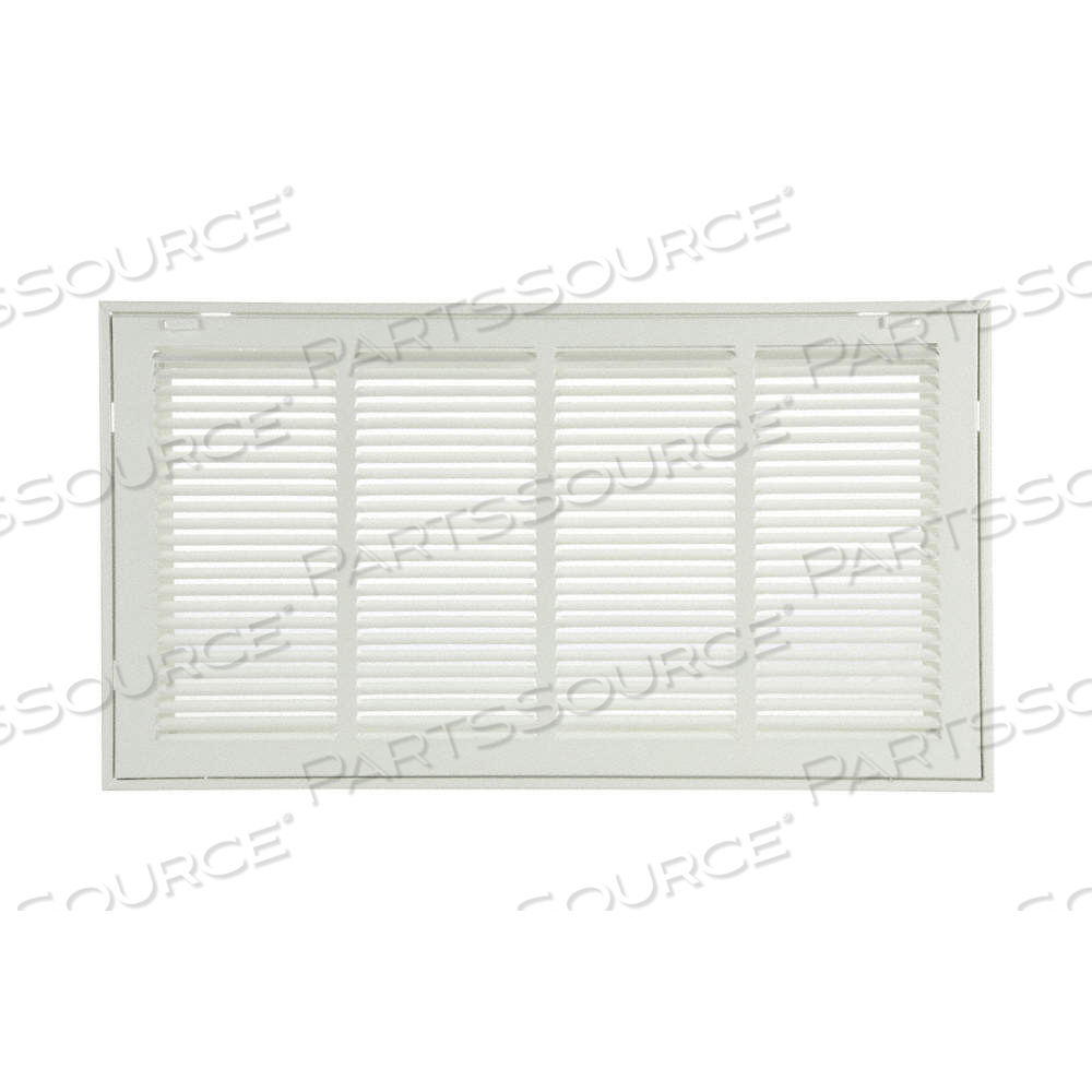 FILTERED RETURN AIR GRILLE, LOUVERED GRILLE, WHITE, POWDER COATED, STEEL, 14 5/8 IN H, 26 5/8 IN W by Approved Vendor FILTERED RETURN AIR GRILLE, LOUVERED GRILLE, WHITE, POWDER COATED, STEEL, 14 5/8 IN H, 26 5/8 IN W by Approved Vendor