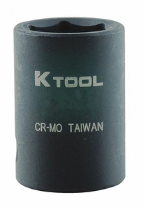 IMPACT SOCKET METRIC 19MM 1-1/2IN.L HEX by KTI