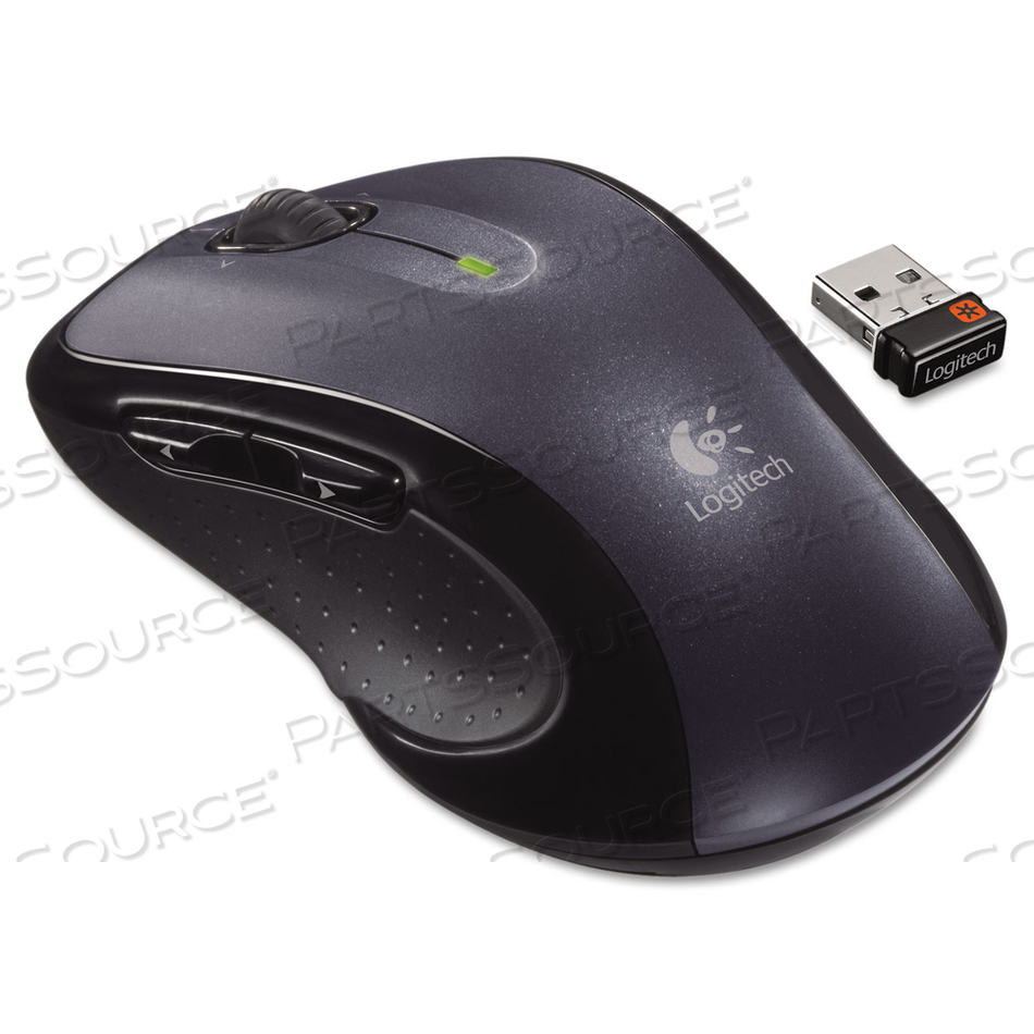 RIGHT HANDED WIRELESS MOUSE, 7 BUTTONS, BLUE, 4.95 IN X 2.7 IN X 7.55 IN by Logitech RIGHT HANDED WIRELESS MOUSE, 7 BUTTONS, BLUE, 4.95 IN X 2.7 IN X 7.55 IN by Logitech