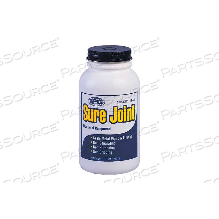 SURE JOINT PIPE JOINT SEALANT, GREY- NON-HARDENING, 1/2 PT. 