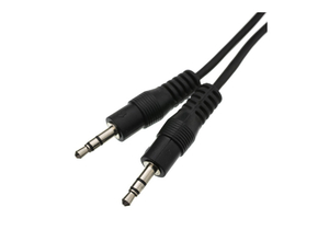 12FT 3.5MM STEREO MALE/MALE AUXILIARY AUDIO CABLE - BLACK by CableWholesale