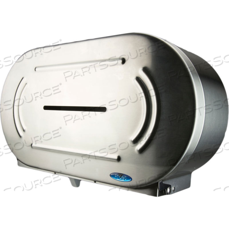 TWIN JUMBO TOILET TISSUE DISPENSER - STAINLESS STEEL by Frost Products Ltd TWIN JUMBO TOILET TISSUE DISPENSER - STAINLESS STEEL by Frost Products Ltd