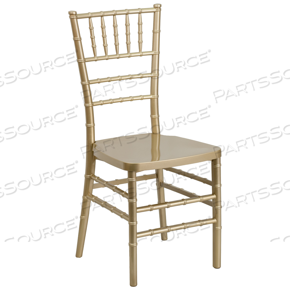 HERCULES PREMIUM SERIES GOLD RESIN STACKING CHIAVARI CHAIR by Flash Furniture HERCULES PREMIUM SERIES GOLD RESIN STACKING CHIAVARI CHAIR by Flash Furniture