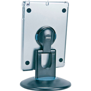 SPINSTATION FOR IPAD AIR 1, CLEAR SHELL WITH BLACK AND GRAY BASE by Aidata