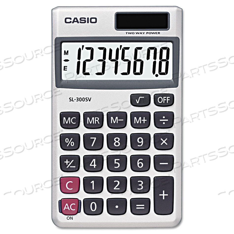 SL-300SV HANDHELD CALCULATOR, 8-DIGIT LCD by Casio