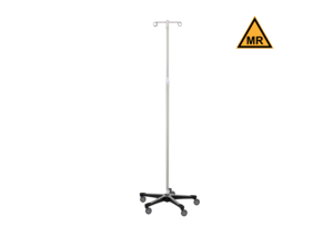IV STAND 2 HOOK W/5 LEG BASE ON CASTERS MRI SAFE by Blickman IV STAND 2 HOOK W/5 LEG BASE ON CASTERS MRI SAFE by Blickman