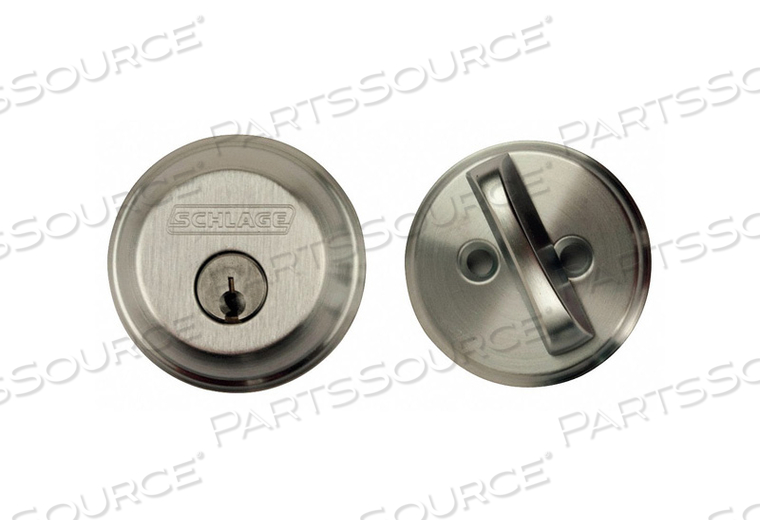 DEADBOLT HD SATIN CHROME 5 PINS by Schlage Lock DEADBOLT HD SATIN CHROME 5 PINS by Schlage Lock
