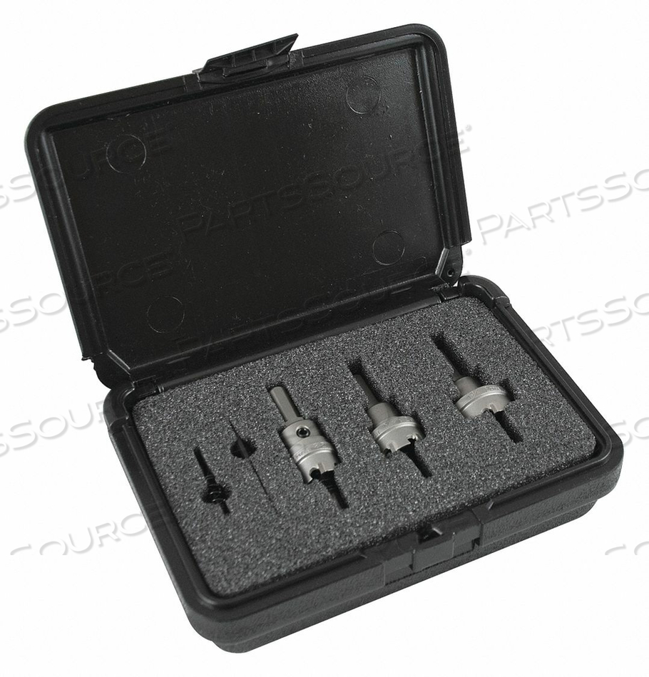 CARBIDE HOLE CUTTER KIT 6 PCS. 3 TEETH by MK Morse