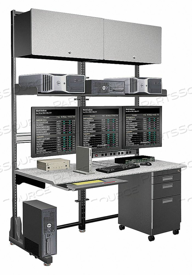 TRIPLE FRAME COMPUTER WORKSTATION by Hergo