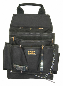 TOOL POUCH 12 POCKET POLYESTER BLACK by CLC (Custom Leathercraft)