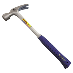 FRAMING HAMMER, STEEL HEAD, STRAIGHT NYLON/STEEL HANDLE, 16 IN, 28 OZ HEAD, MILLED FACE by Estwing