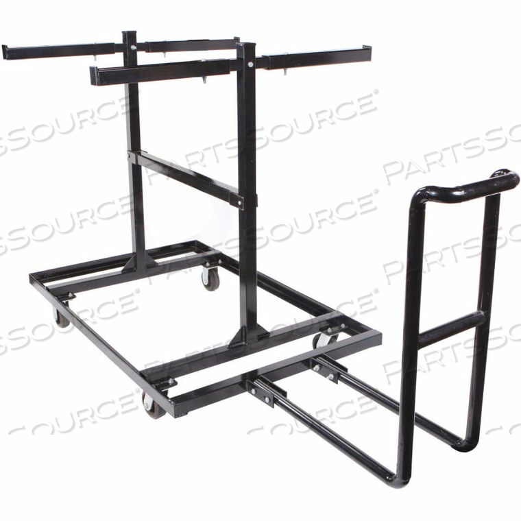 SOLUTIONS STEEL BARRICADE CART, 77-1/2"L X 74"W X 54-3/4"H, 30 BARRICADES by Queue Solutions LLC