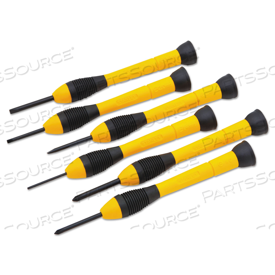 6 PIECE PRECISION SCREWDRIVER SET by Stanley