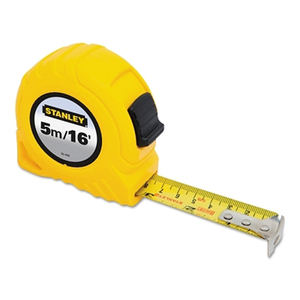 TAPE MEASURE 3/4INX16 FT YELLOW IN/FT/MM by Stanley