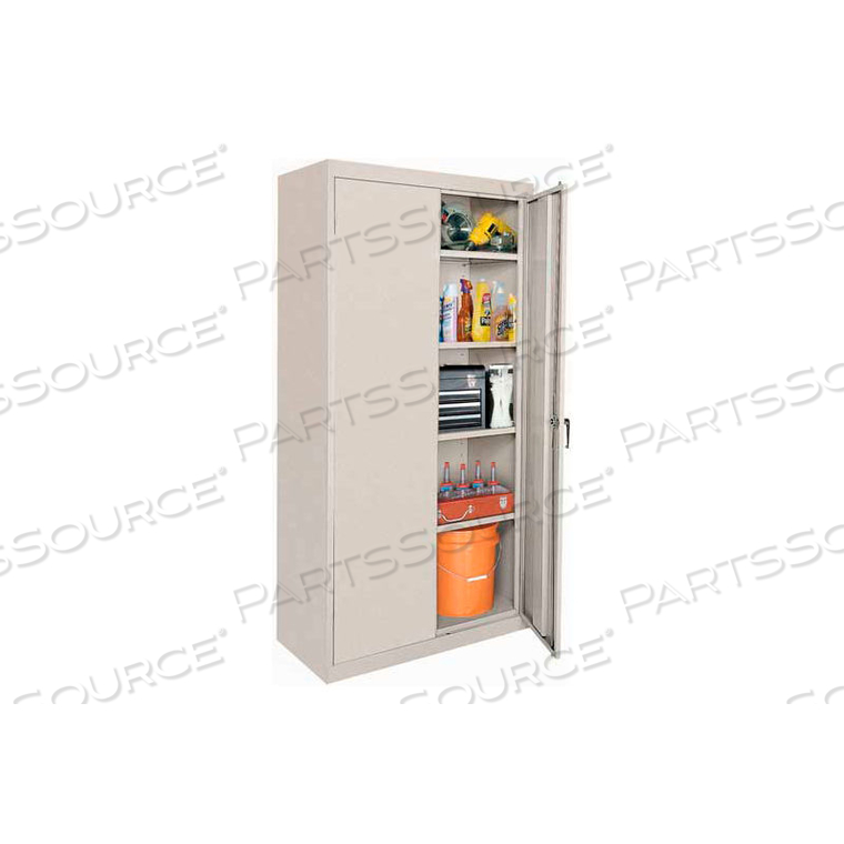 ELITE SERIES ALL-WELDED STORAGE CABINET, TURN HANDLE, 36"WX18"DX78"H, PUTTY 