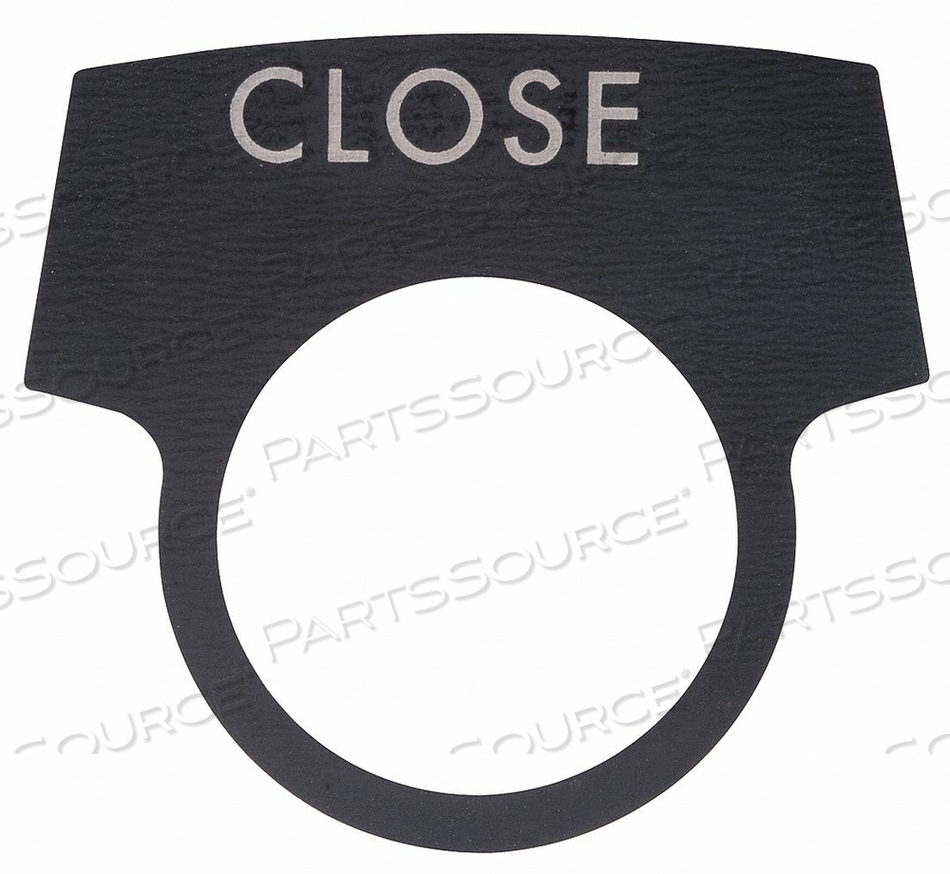 LEGEND PLATE CLOSE WHITE/BLACK by Appleton Electric