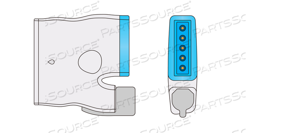 11.8" BEDSIDE/TELE ECG+SPO2 ADAPTOR TELEMETRY CABLE 