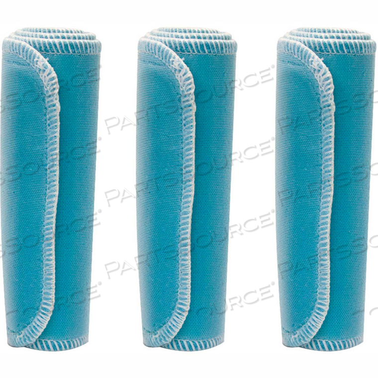 NYLATEX WRAPS, 6" X 18", BLUE, PACKAGE OF 3 by Fabrication Enterprises