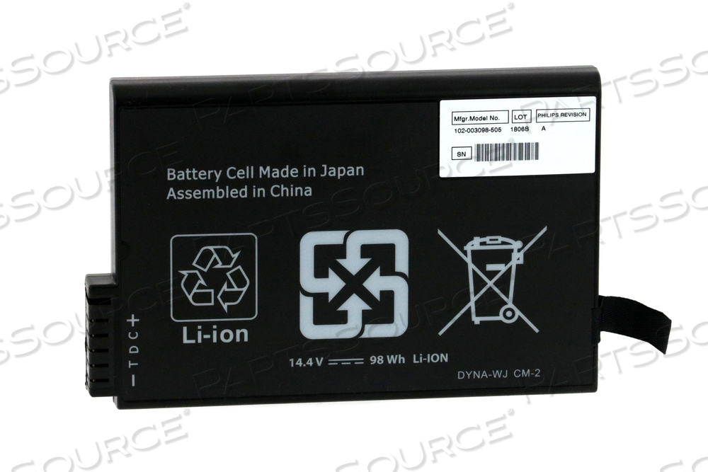 LITHIUM-ION BATTERY, 14.4V, 6800MAH by Philips Healthcare