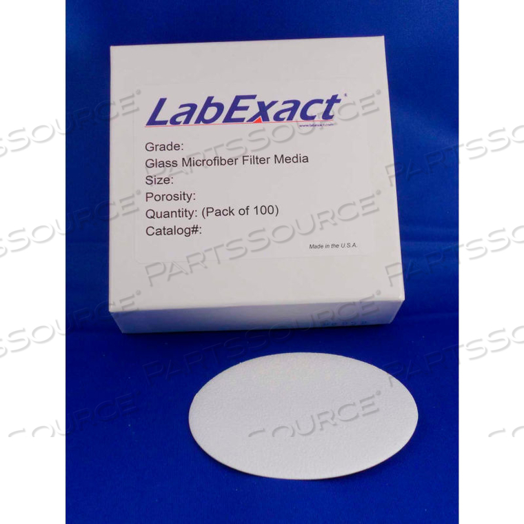 934-AH 1.5UM HIGH HEAT BINDERLESS GLASS MICROFIBER FILTER 11.0CM, 100/PK by Labexact 934-AH 1.5UM HIGH HEAT BINDERLESS GLASS MICROFIBER FILTER 11.0CM, 100/PK by Labexact