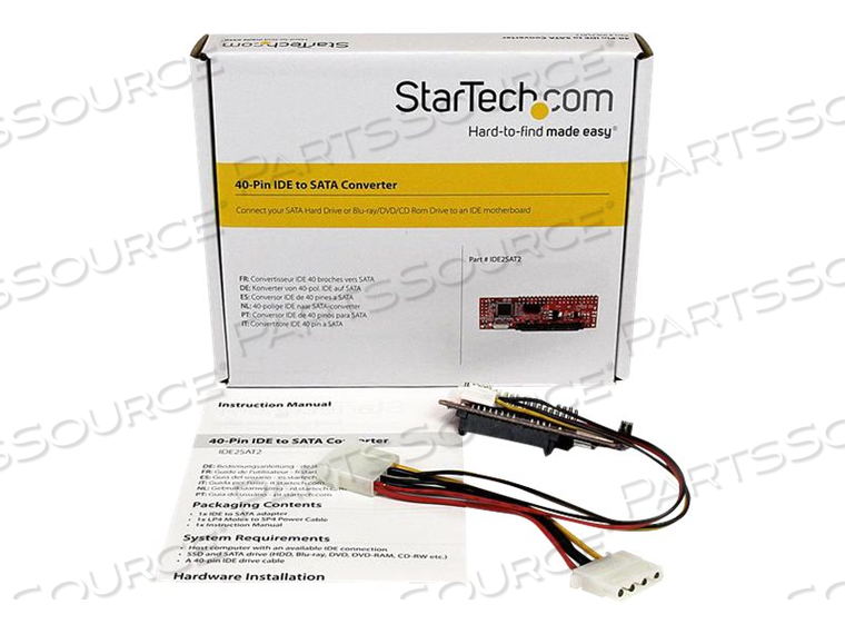 CONNECT YOUR SATA HARD DRIVE OR BLU-RAY/DVD/CD-ROM DRIVE TO AN IDE MOTHERBOARD - by StarTech.com Ltd. CONNECT YOUR SATA HARD DRIVE OR BLU-RAY/DVD/CD-ROM DRIVE TO AN IDE MOTHERBOARD - by StarTech.com Ltd.