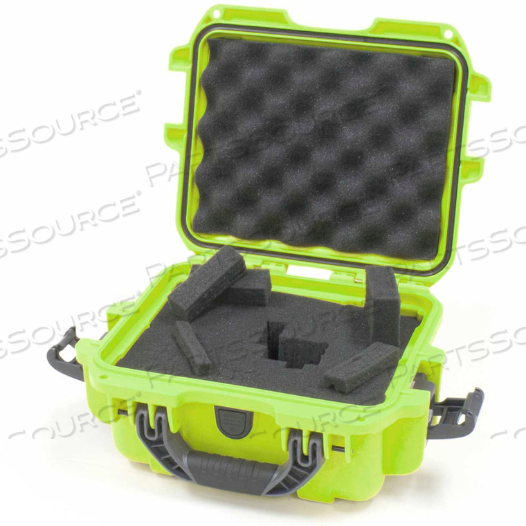 NANUK 905 CASE W/FOAM, 12.5"L X 10.1"W X 6.0"H, LIME 